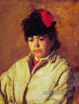  margaret tableau - Margaret en costume de patinage réalisme portraits Thomas Eakins